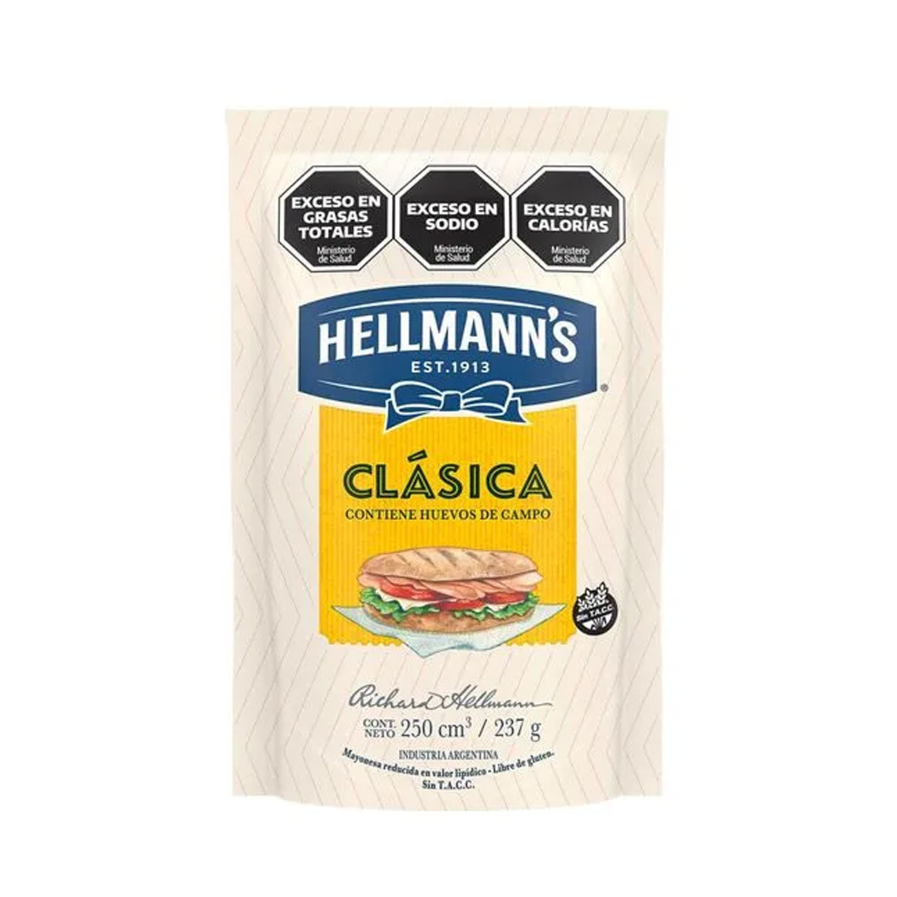 Mayonesa Hellmans Doy Pack 237gr