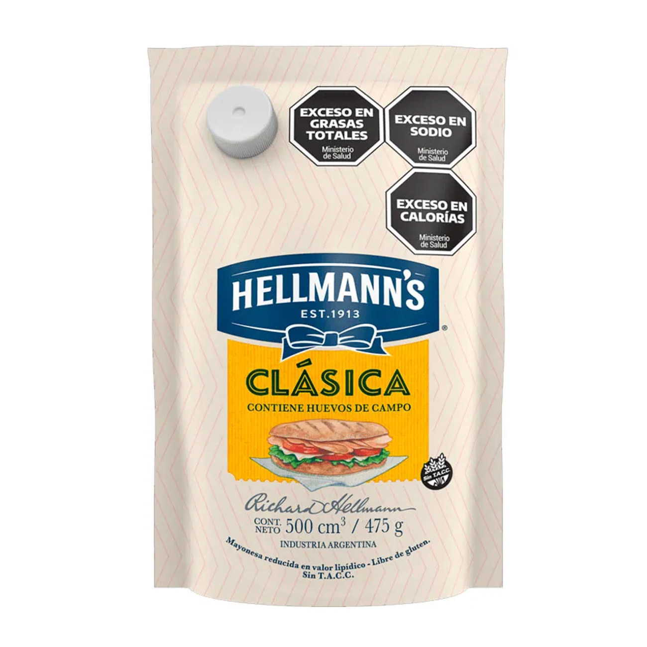 Mayonesa Hellmans Doy Pack 475gr