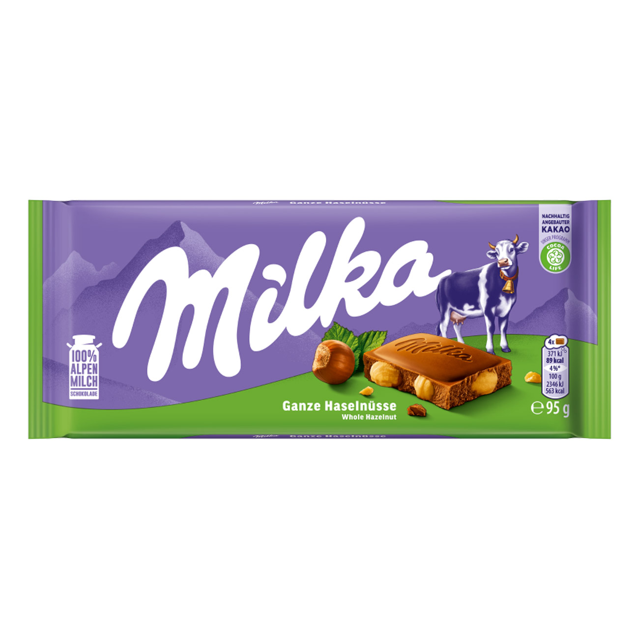 Milka Chocolate Ganze Haselnussen 95gr