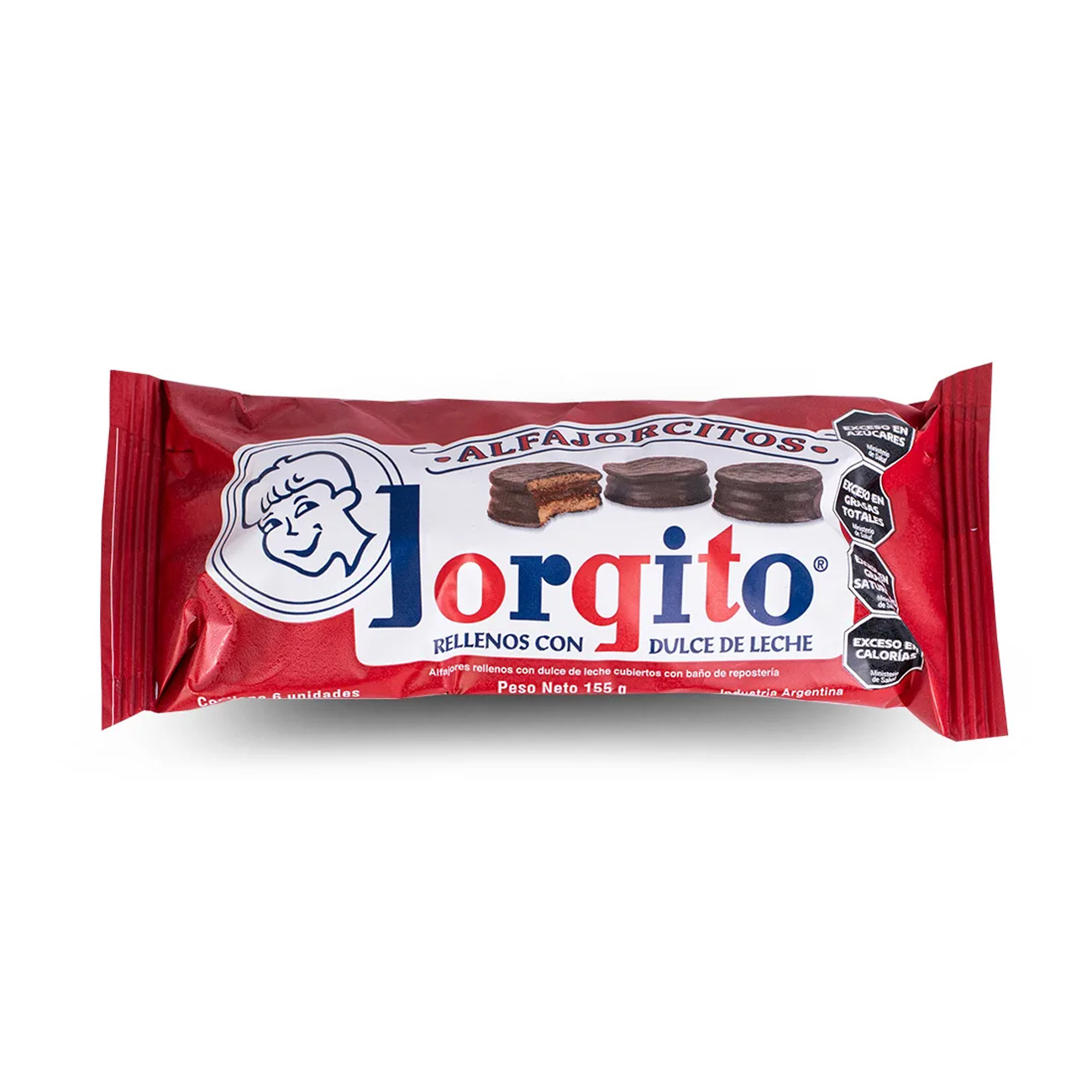 Alfajorcitos Jorgito Negro x 6un