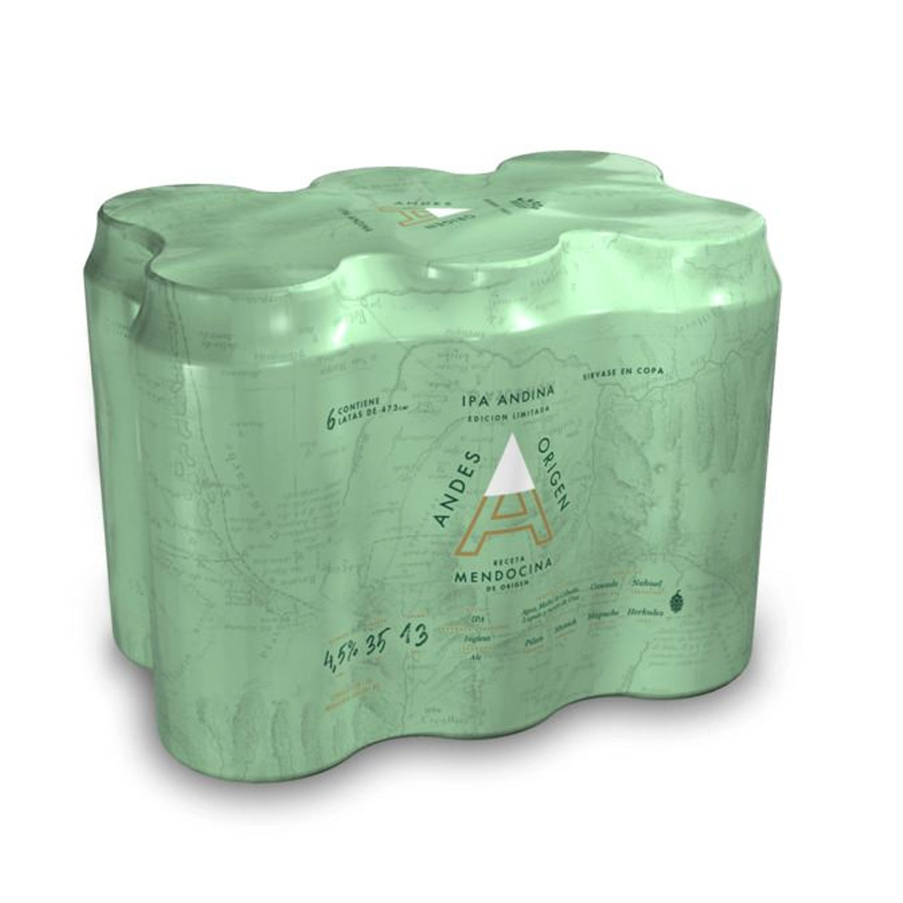 Andes Origen Ipa Lata 473cc Six Pack