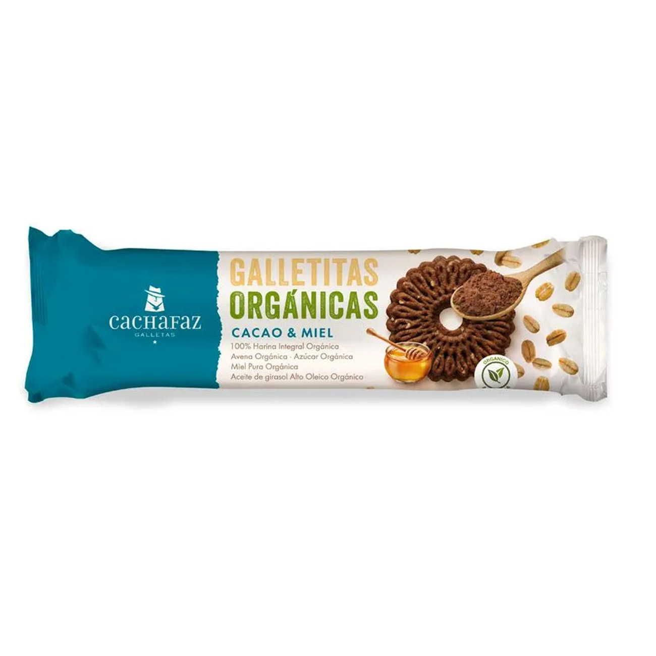 Galletitas Cachafaz Orgánicas Cacao Y Miel