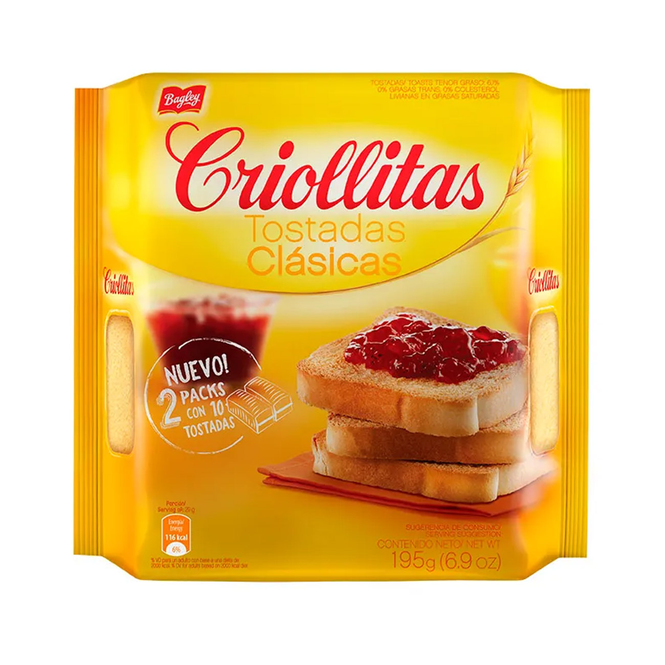 Criollitas Tostadas 195gr