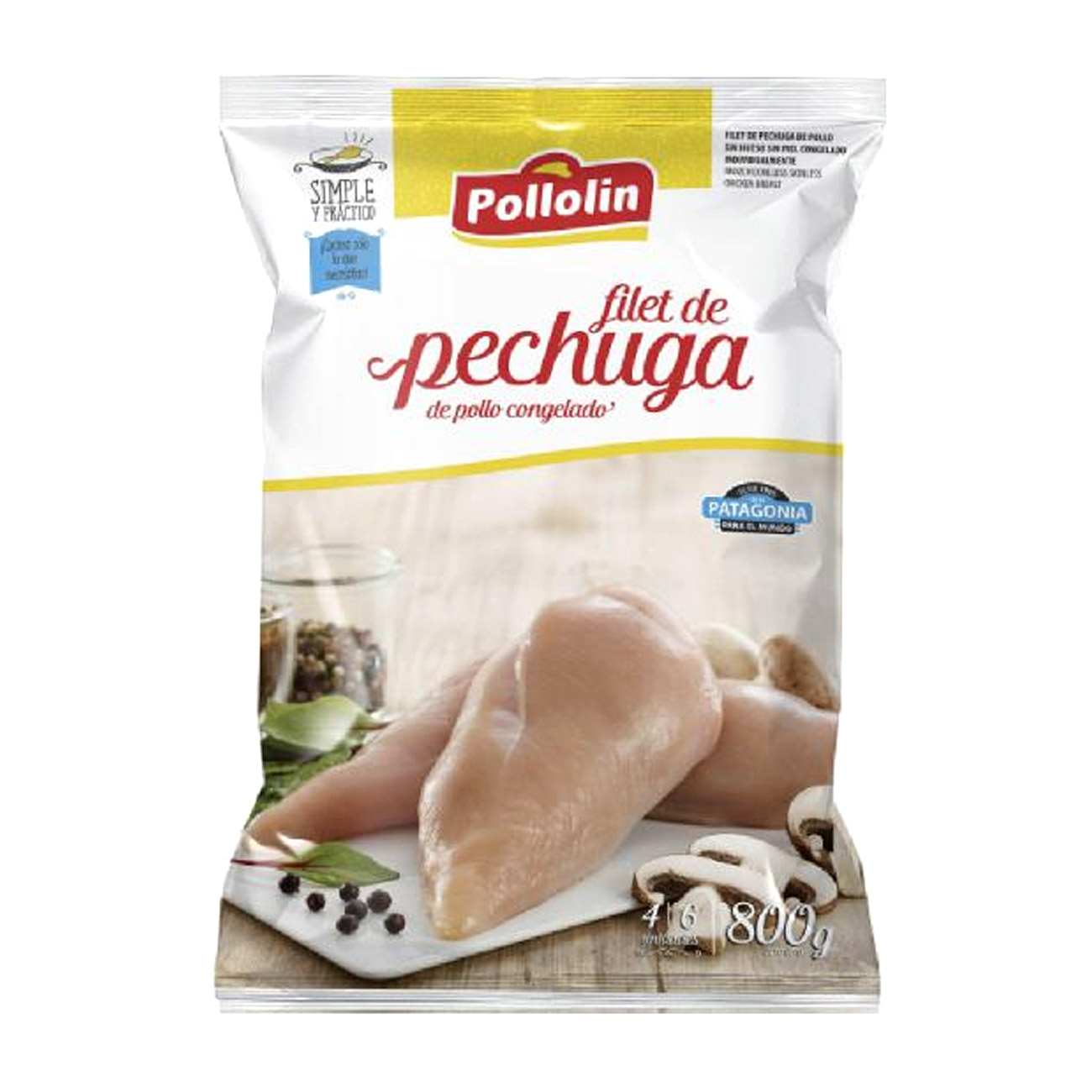 Filet de Pechuga de Pollo Congelado Pollolin 800gr