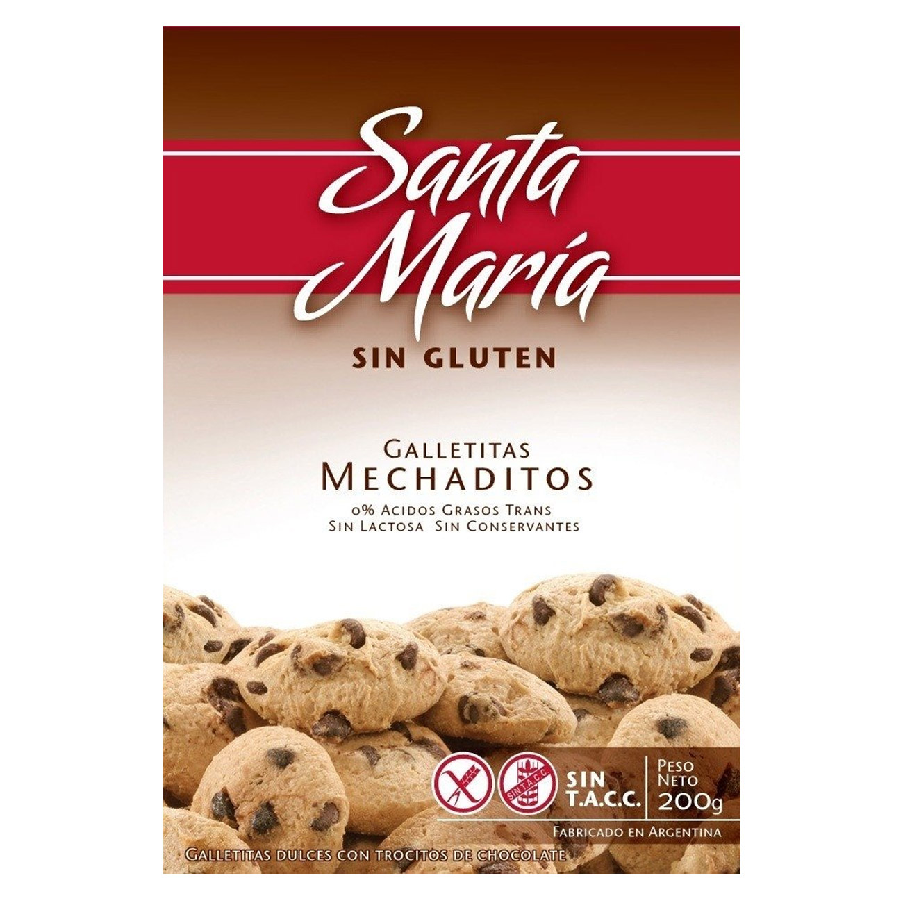 Galletitas Santa Maria Mechaditos Sin Tacc 200gr
