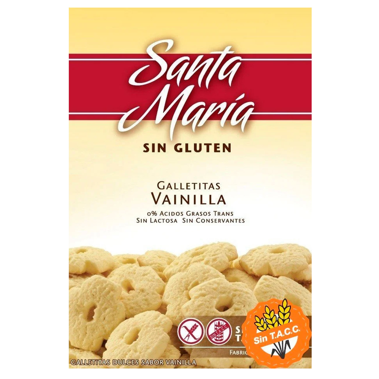 Galletitas Santa Maria Vainilla Sin Tacc 200gr