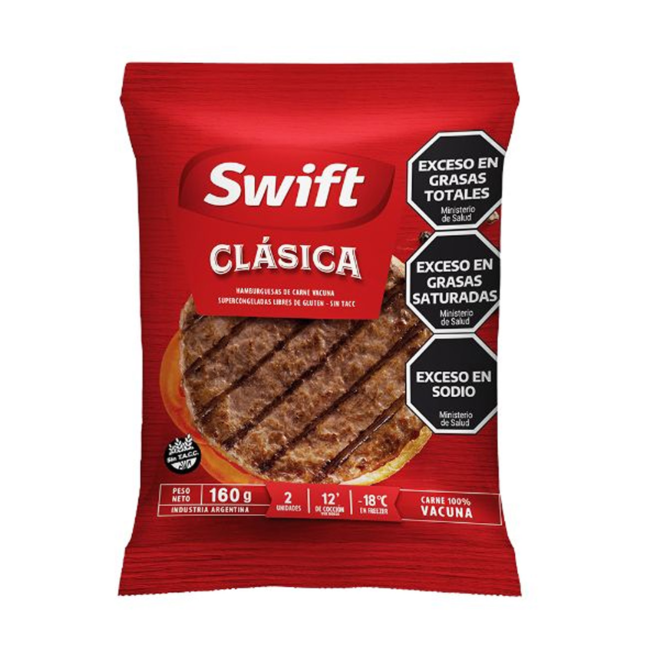 Hamburguesa Swift Clásica Plus X 2un