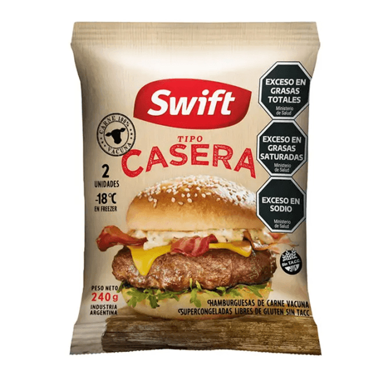 Hamburguesa Swift Tipo Casera X 2un