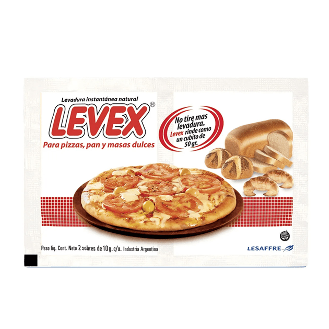 Levadura Instantanea En Sobre Levex 10gr