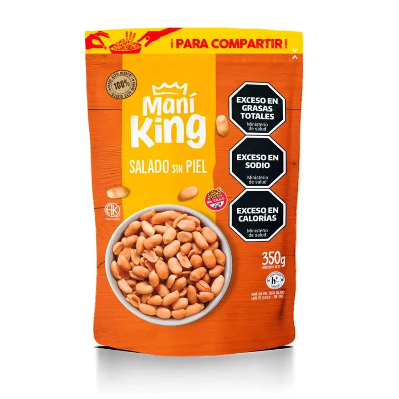 Mani King Salado Sin Piel 350gr