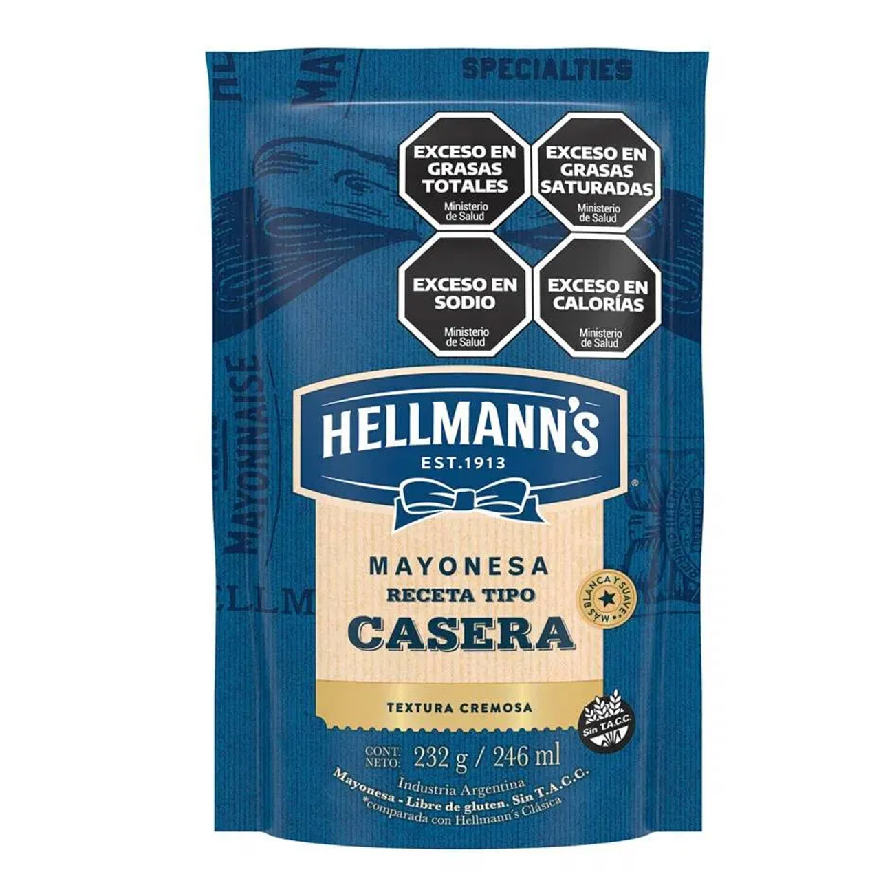 Mayonesa Casera Hellmann´s S/Tacc 250gr