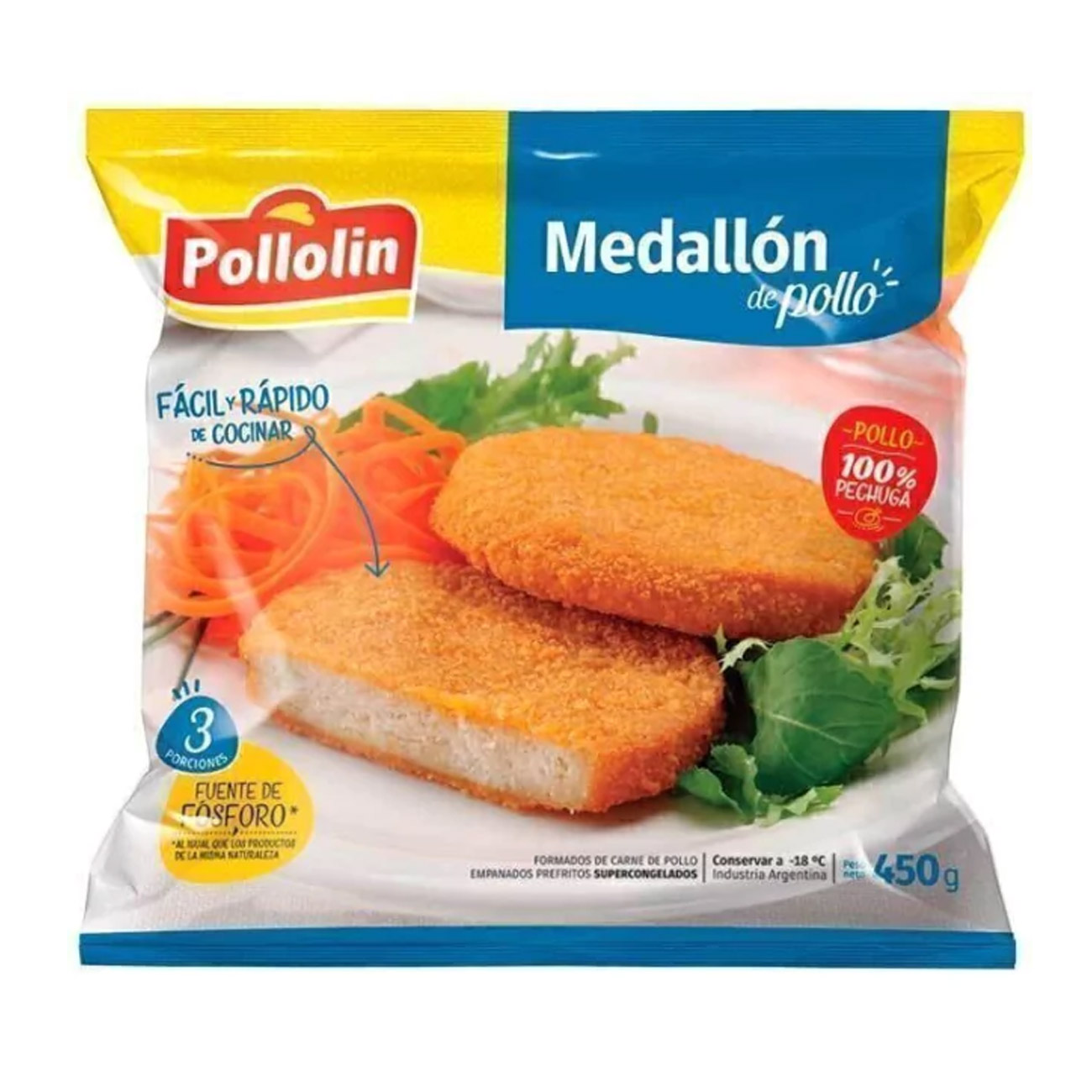 Medallon De Pollo 450gr
