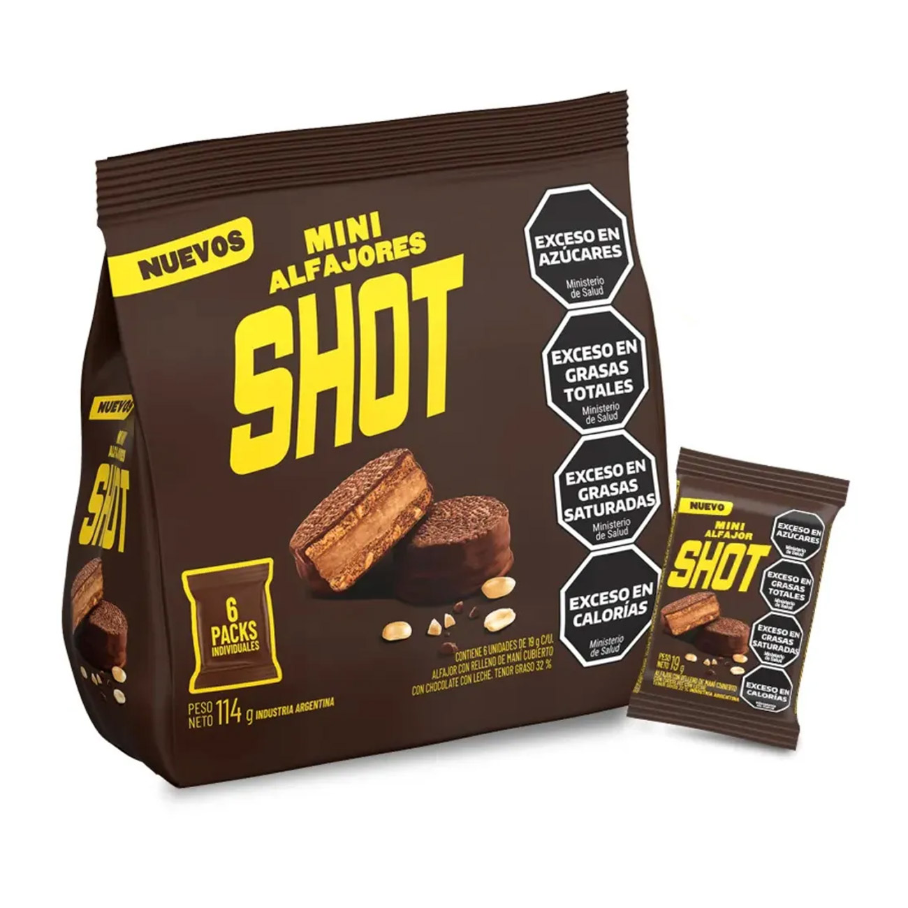 Mini Alfajor Shot 6un 114g