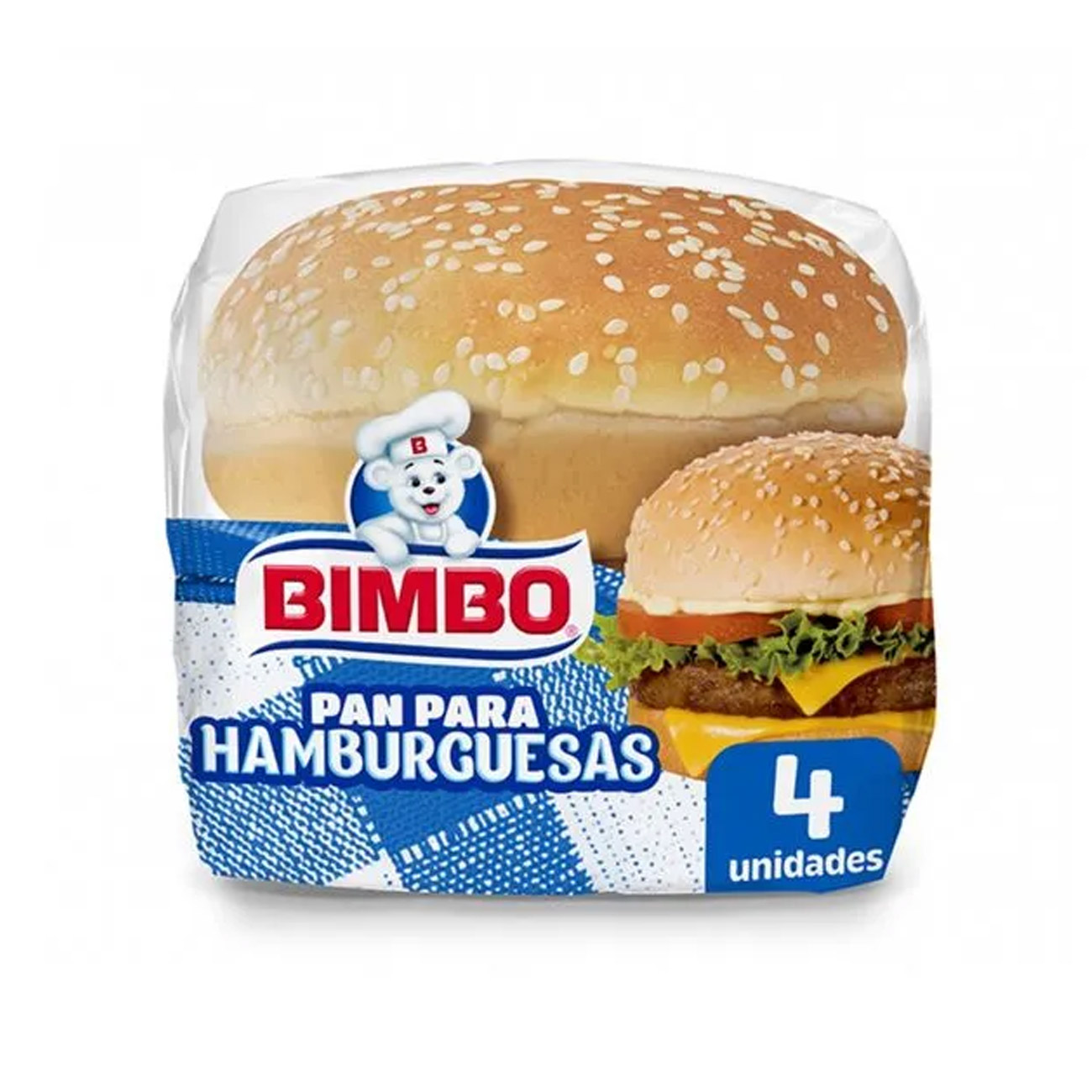Pan Para Hamburguesa Con Semillas Bimbo