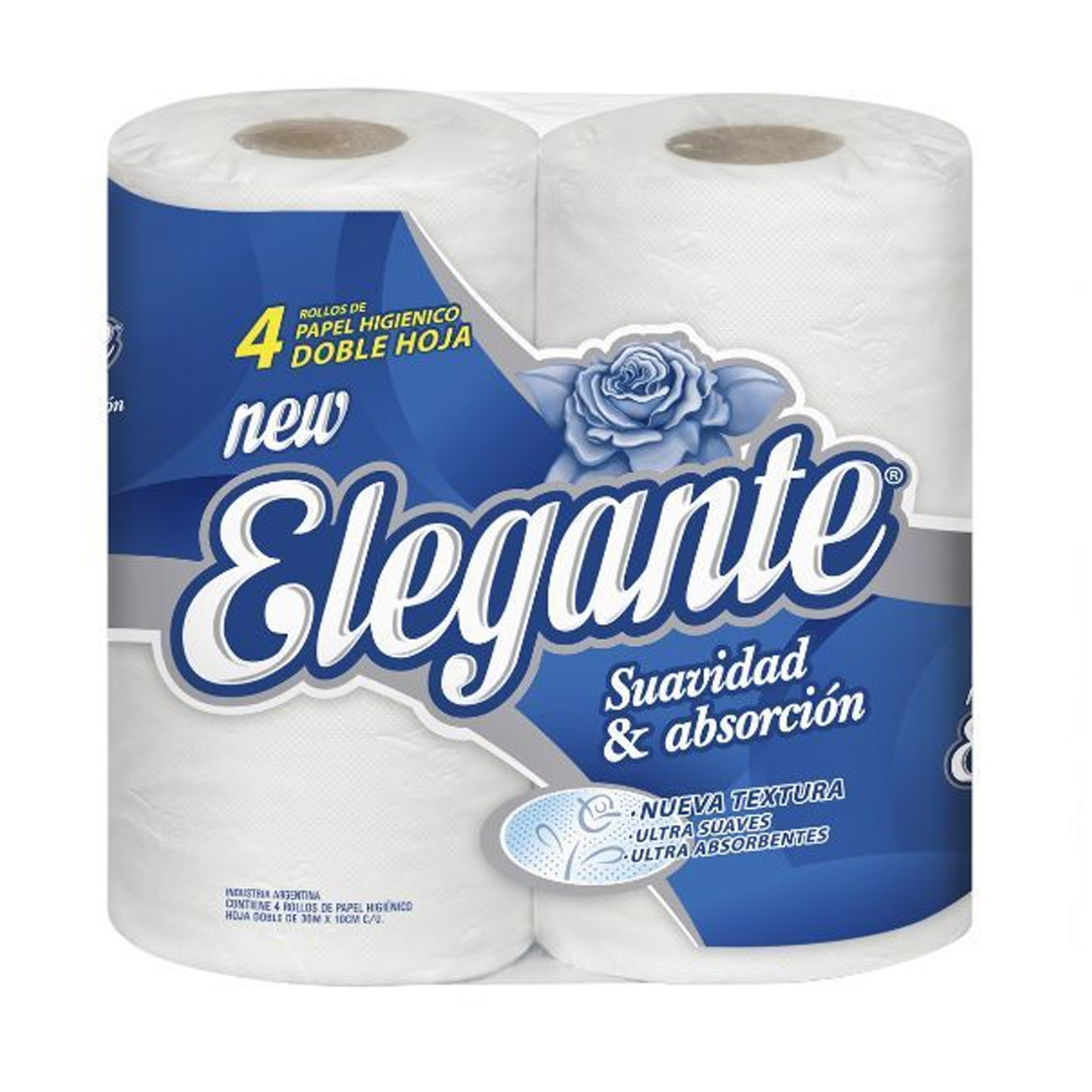Papel Higiénico Elegante Doble Hoja 4x30mt