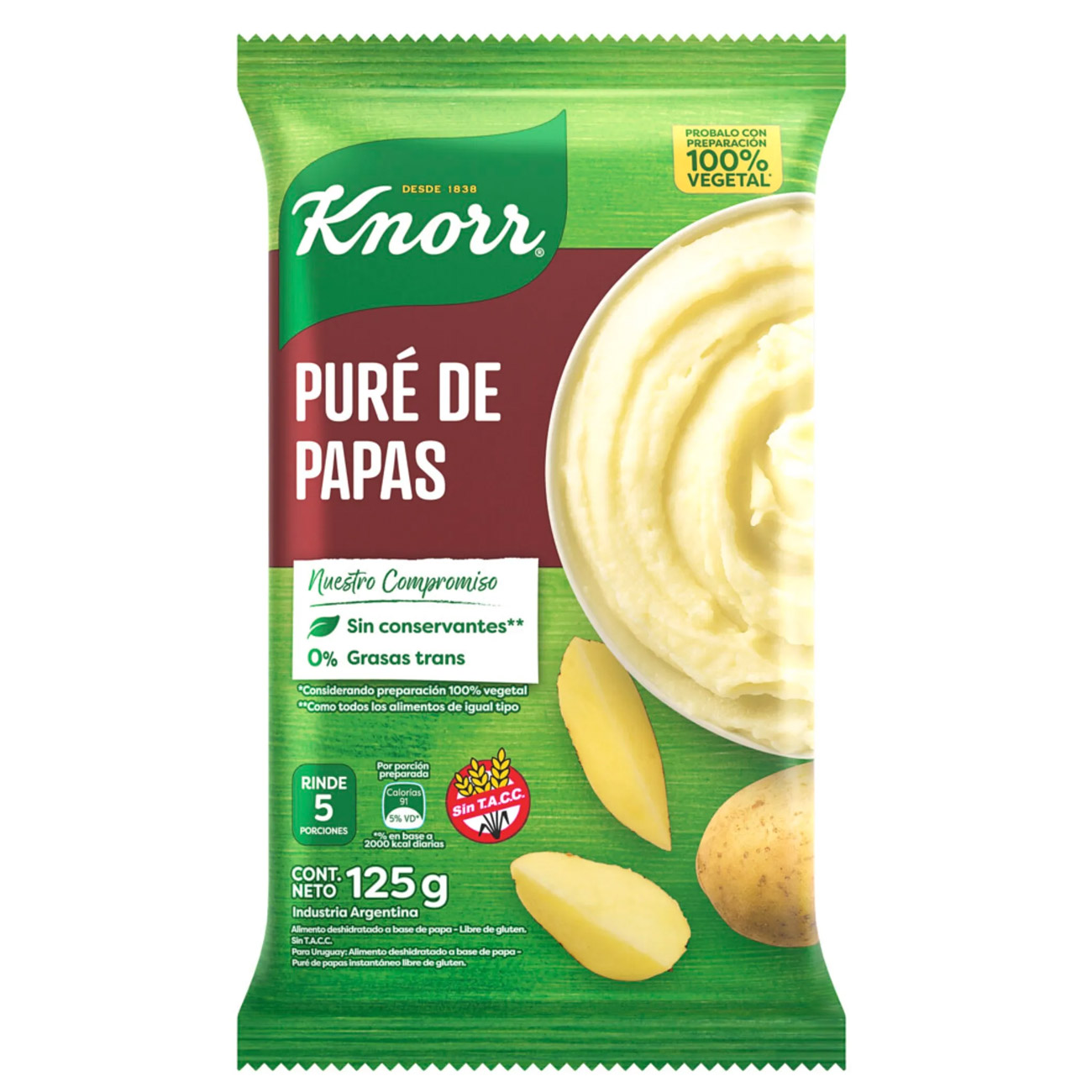 Pure De Papas Knorr Tradicional 125gr