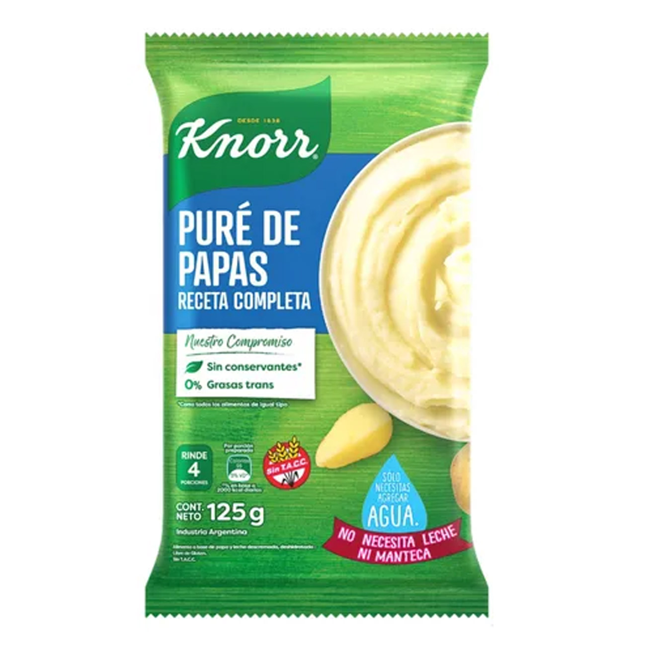 Pure De Papas Knorr Receta Completa 125gr