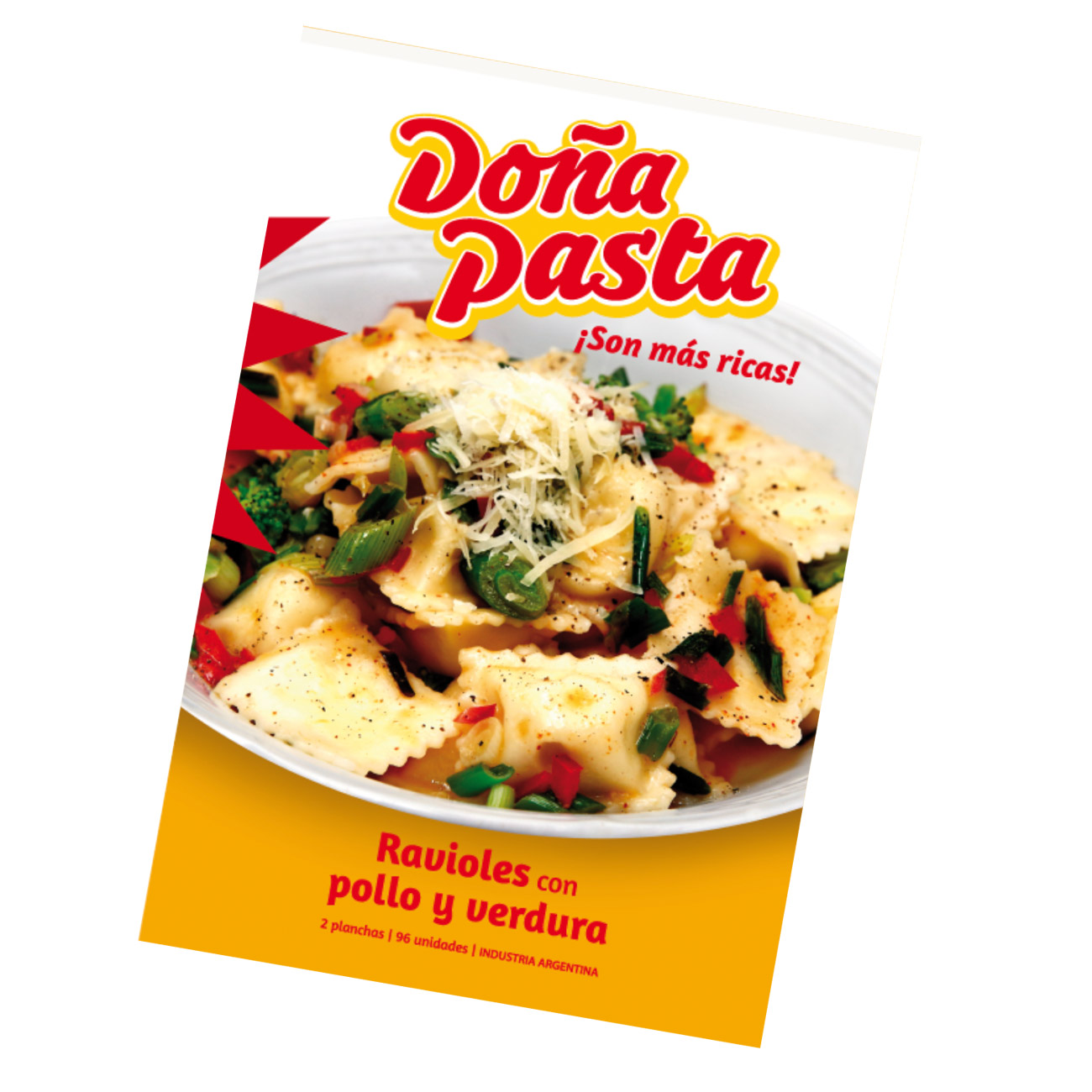 Ravioles con Pollo y Verdura Frescos Doña Pasta