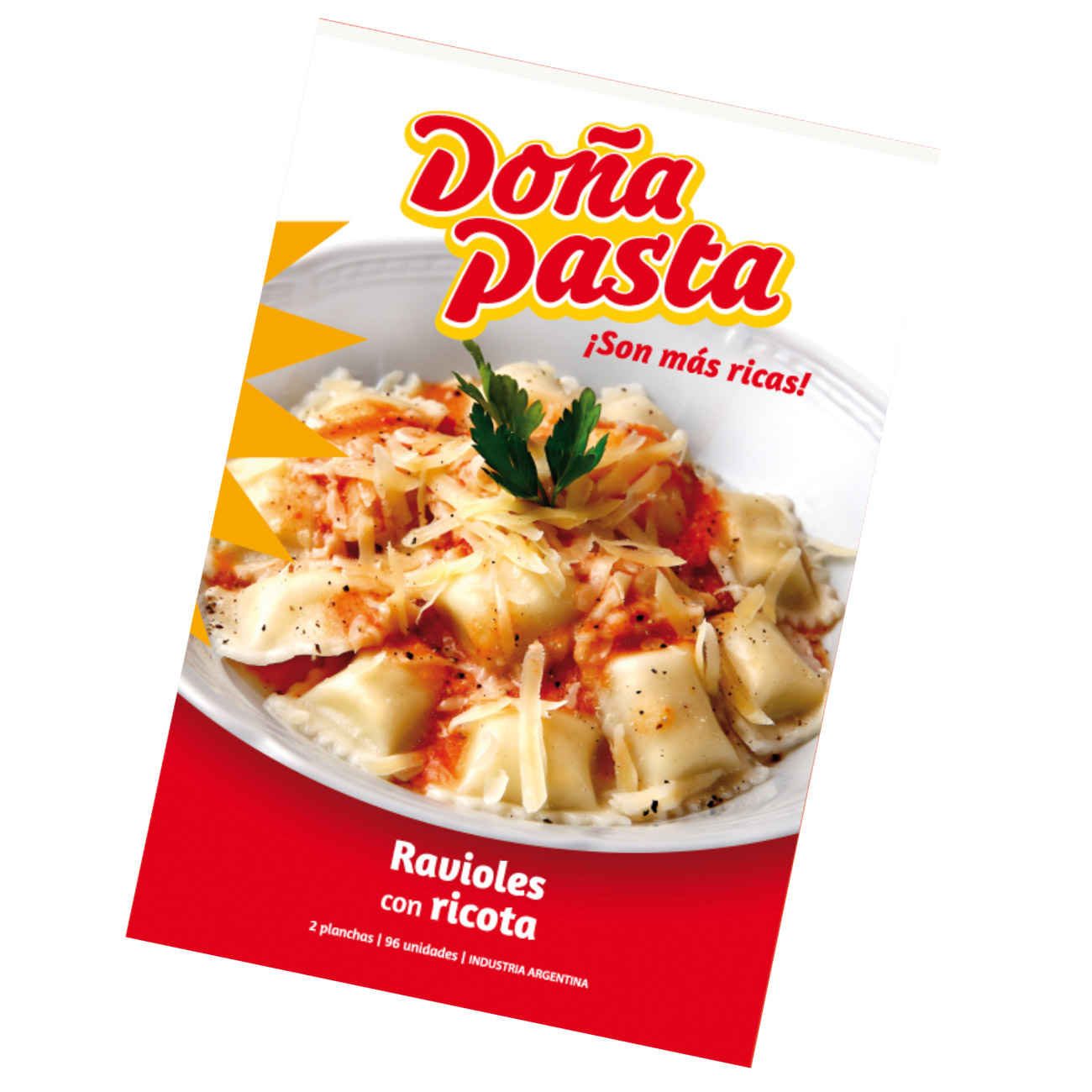 Ravioles De Ricota Frescos Doña Pasta