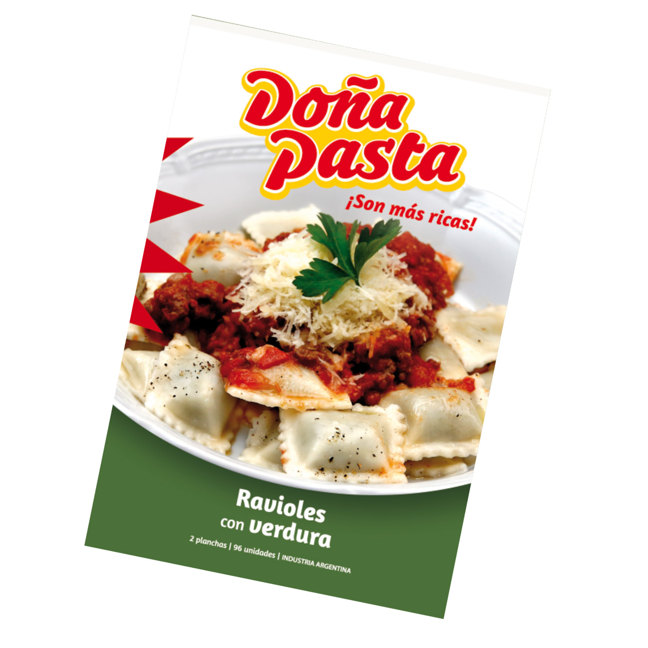 Ravioles con Verdura Frescos Doña Pasta