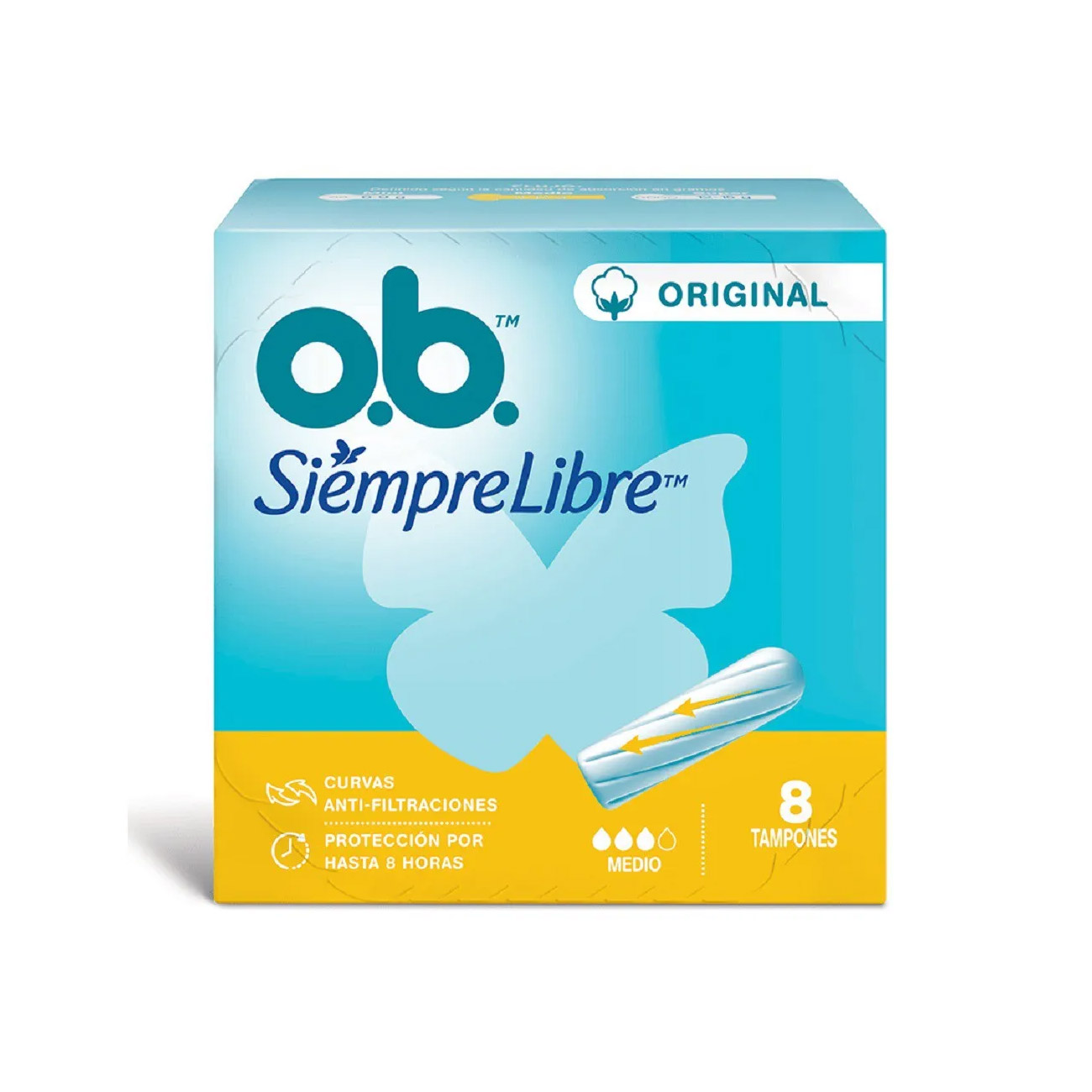 Tampon Original Medio O.B. x8un