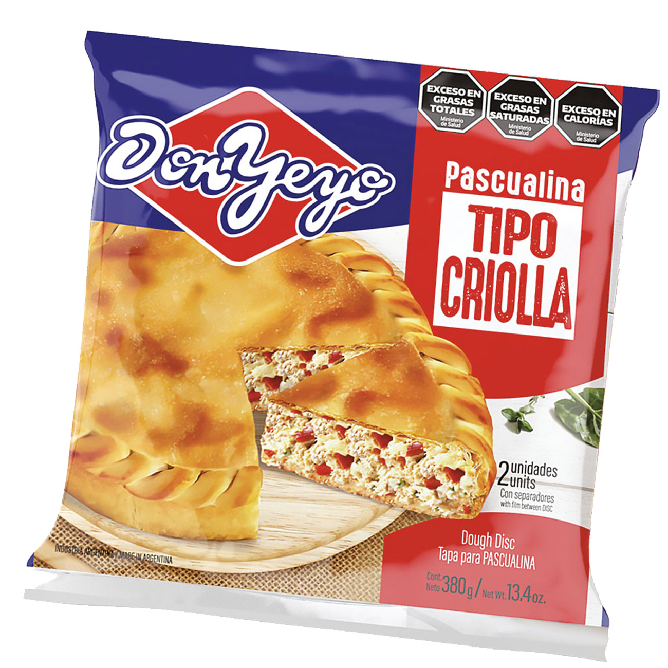 Tapa Pascualina Criolla Don Yeyo