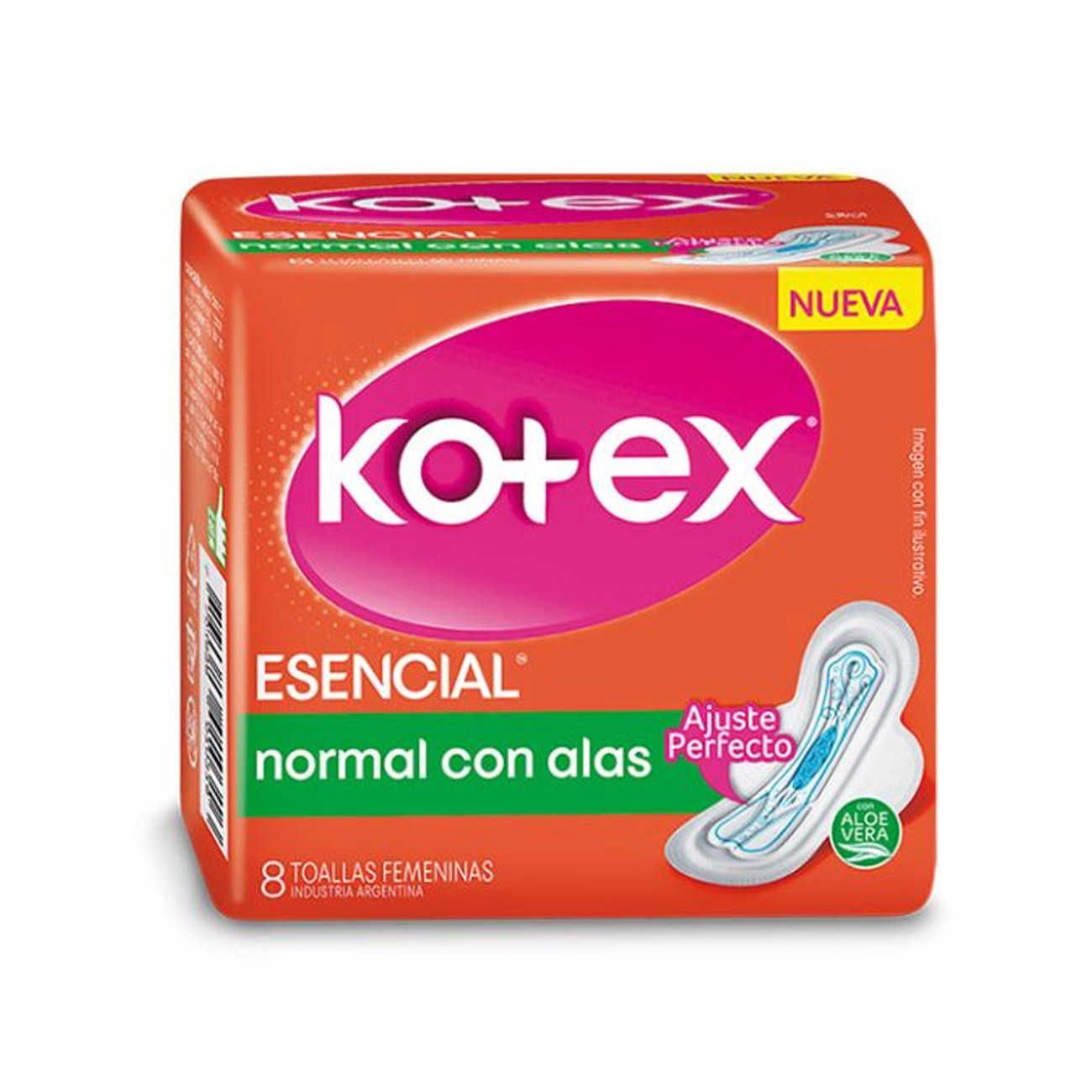 Toallita Con Alas Kotex 8un