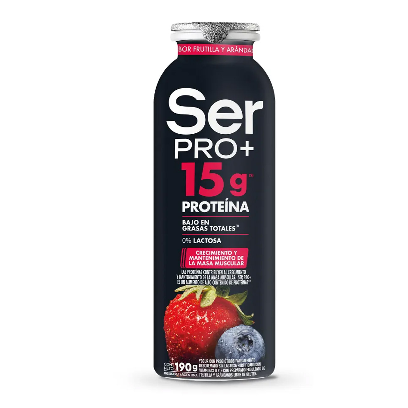 Yogurt Ser Proteina Pro+ Frutilla y Arandanos 190gr