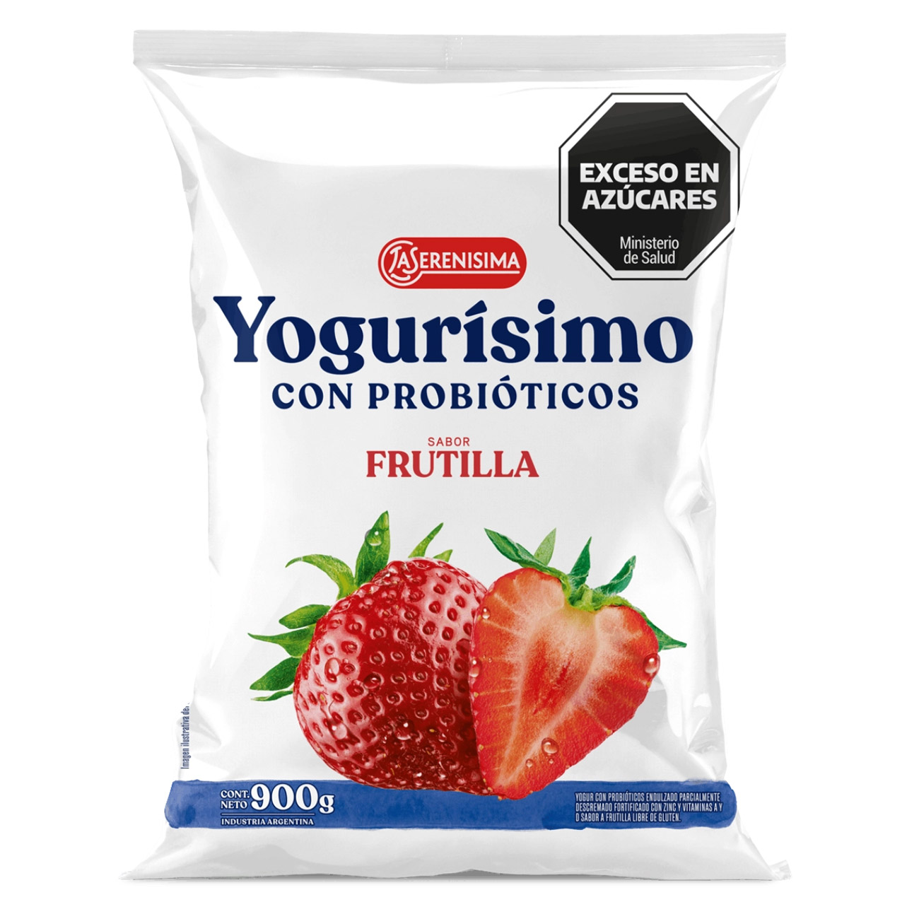Yogurisimo Bebible Frutilla Sachet 900gr