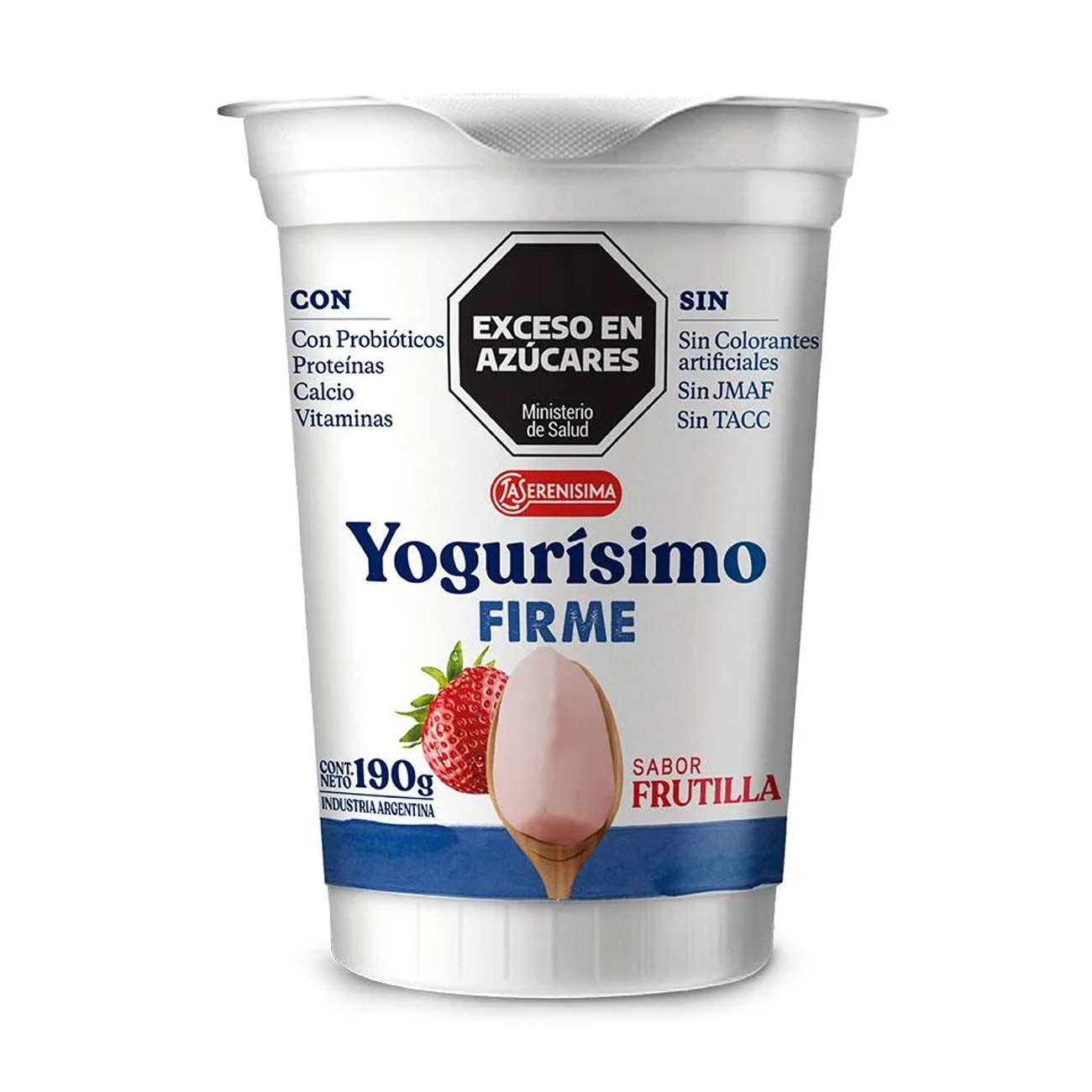 Yogurisimo Entero Firme  Frutilla 190gr