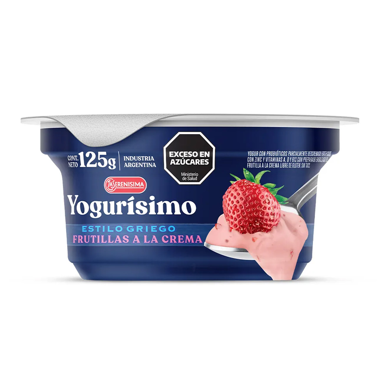 Yogurisimo Griego Frutillas 125gr