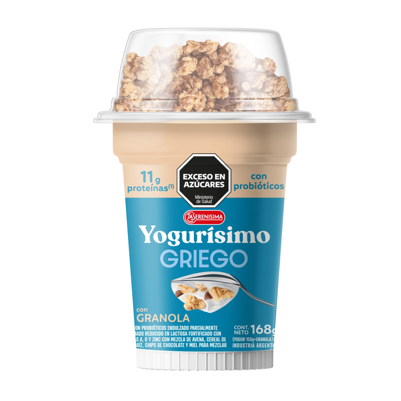 Yogurisimo Griego Natural Con Granola 168gr