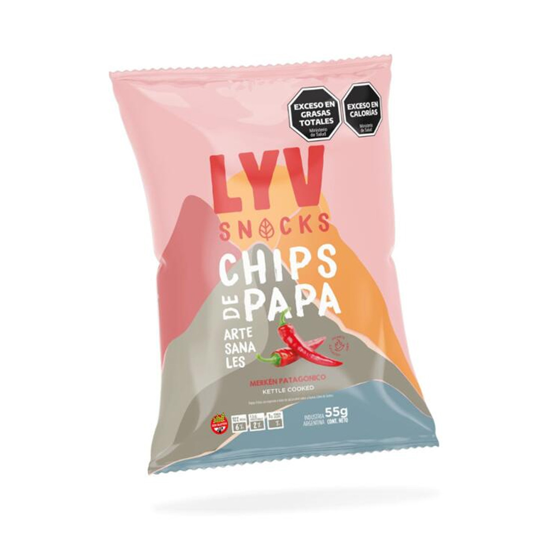 Chips de Papa Merken Patagonico LYV Snacks 55gr