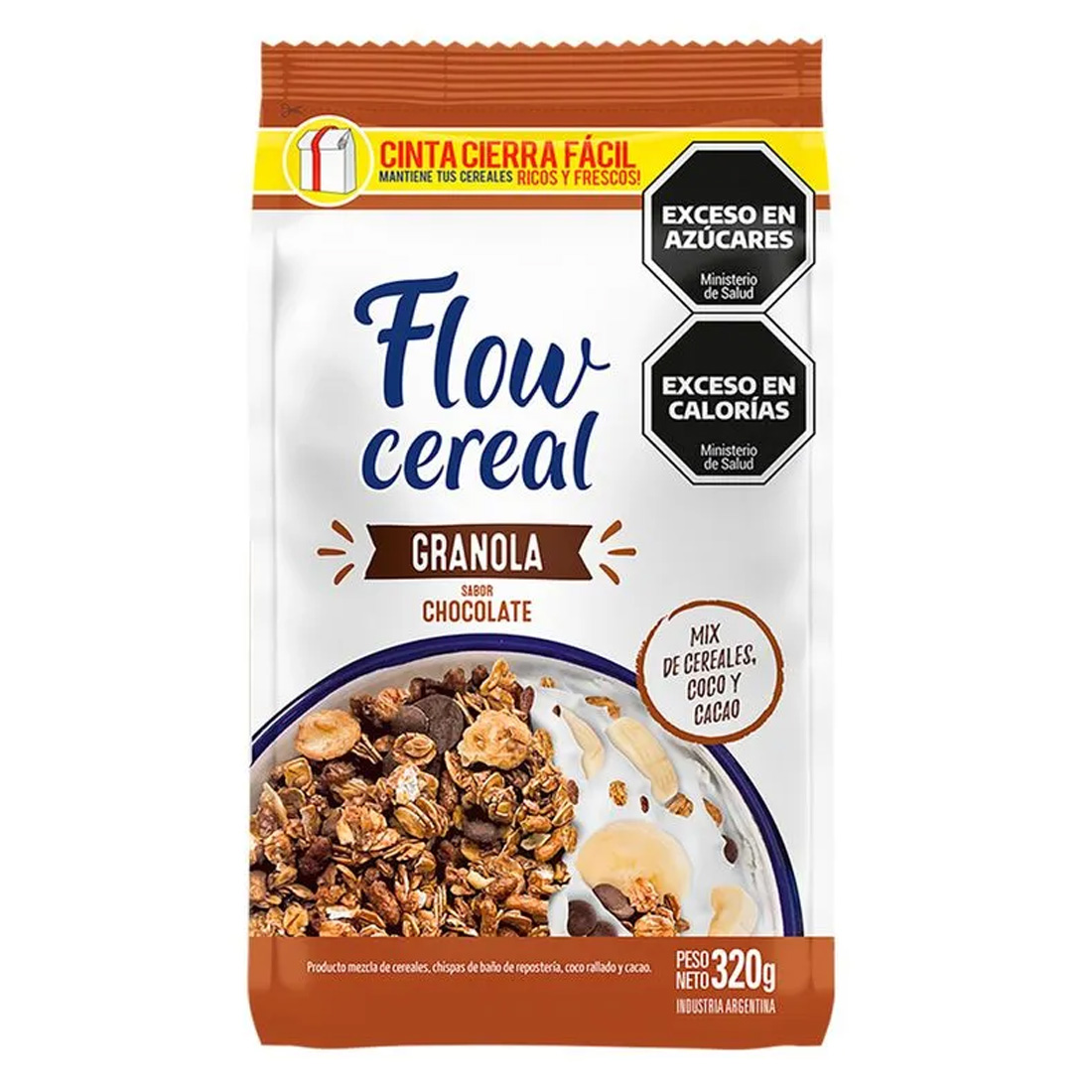 Granola Flow Cereal sabor Chocolate 320gr