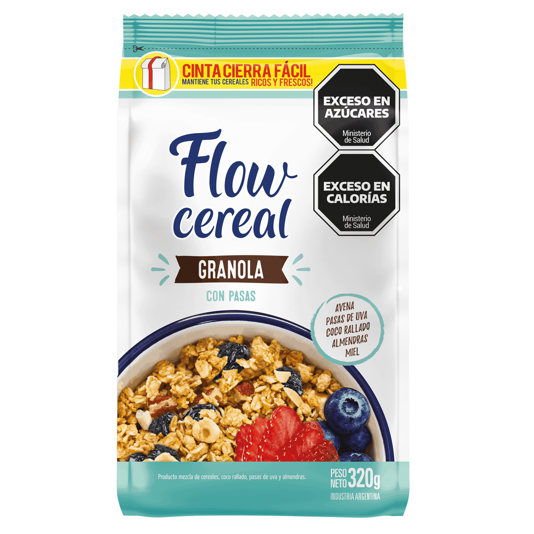 Granola Flow Cereal con Pasas 320gr
