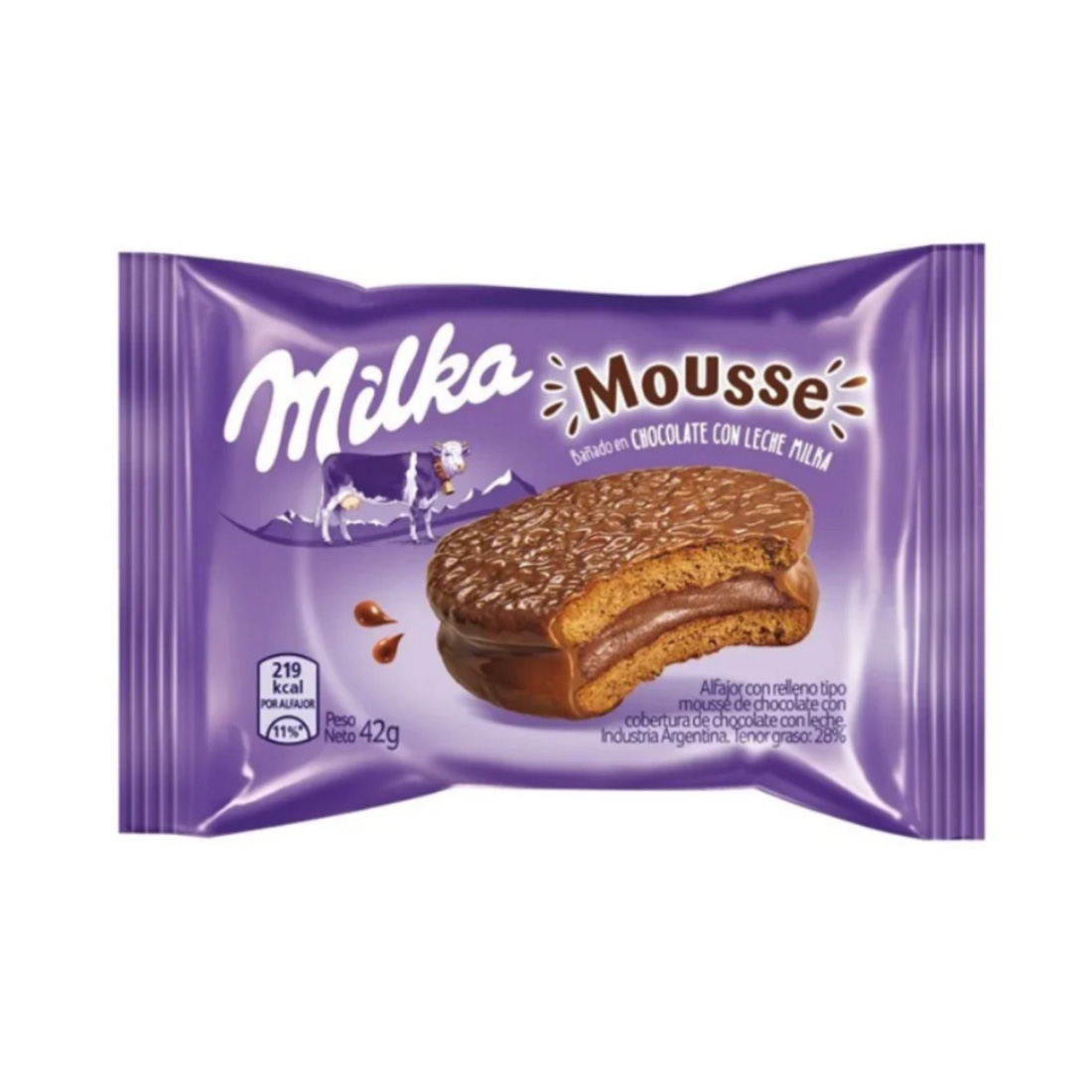 Alfajor Milka Mousse Leche 42gr
