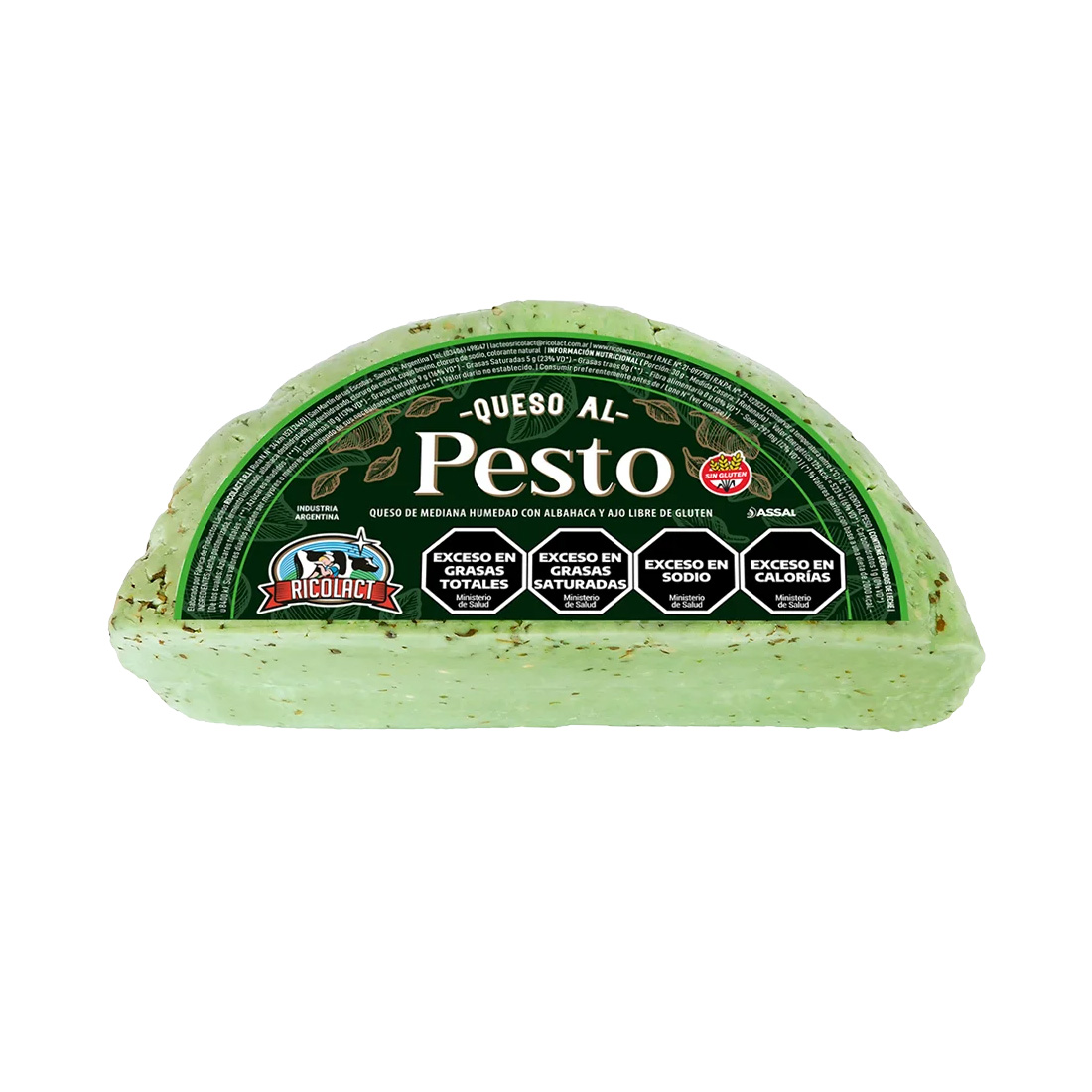 Queso Al Pesto Ricolact 250gr