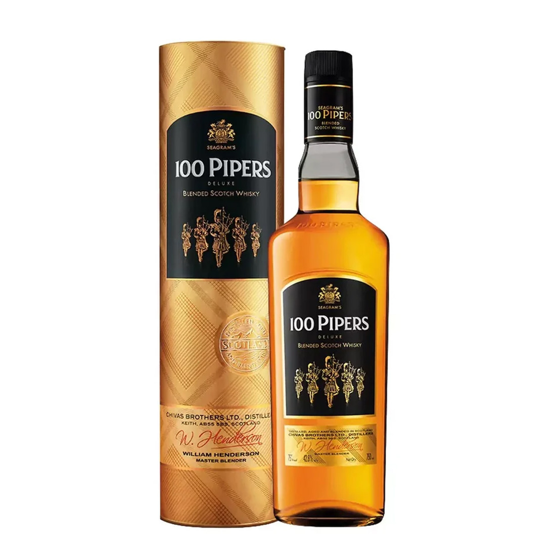 Whisky 100 Pipers 750ml