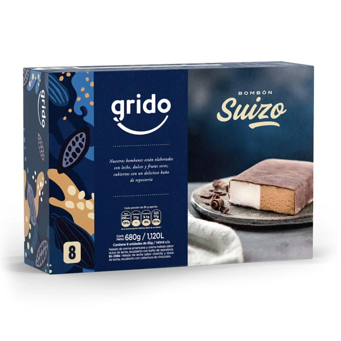 Caja Bombón Suizo Grido